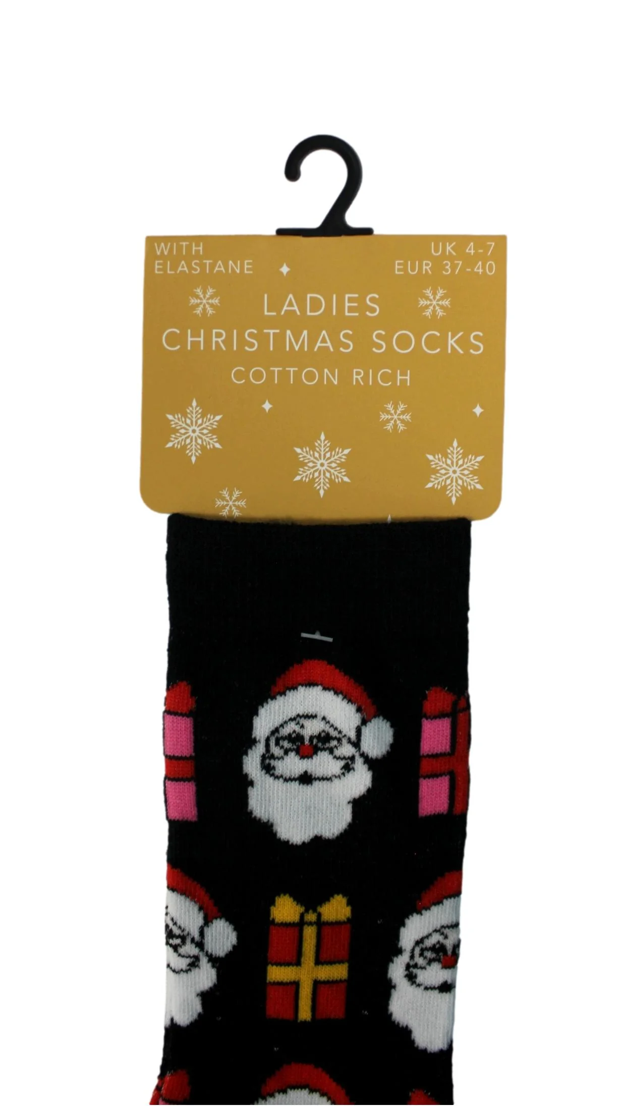Christmas Design Cotton Rich Socks Santa - Image 2