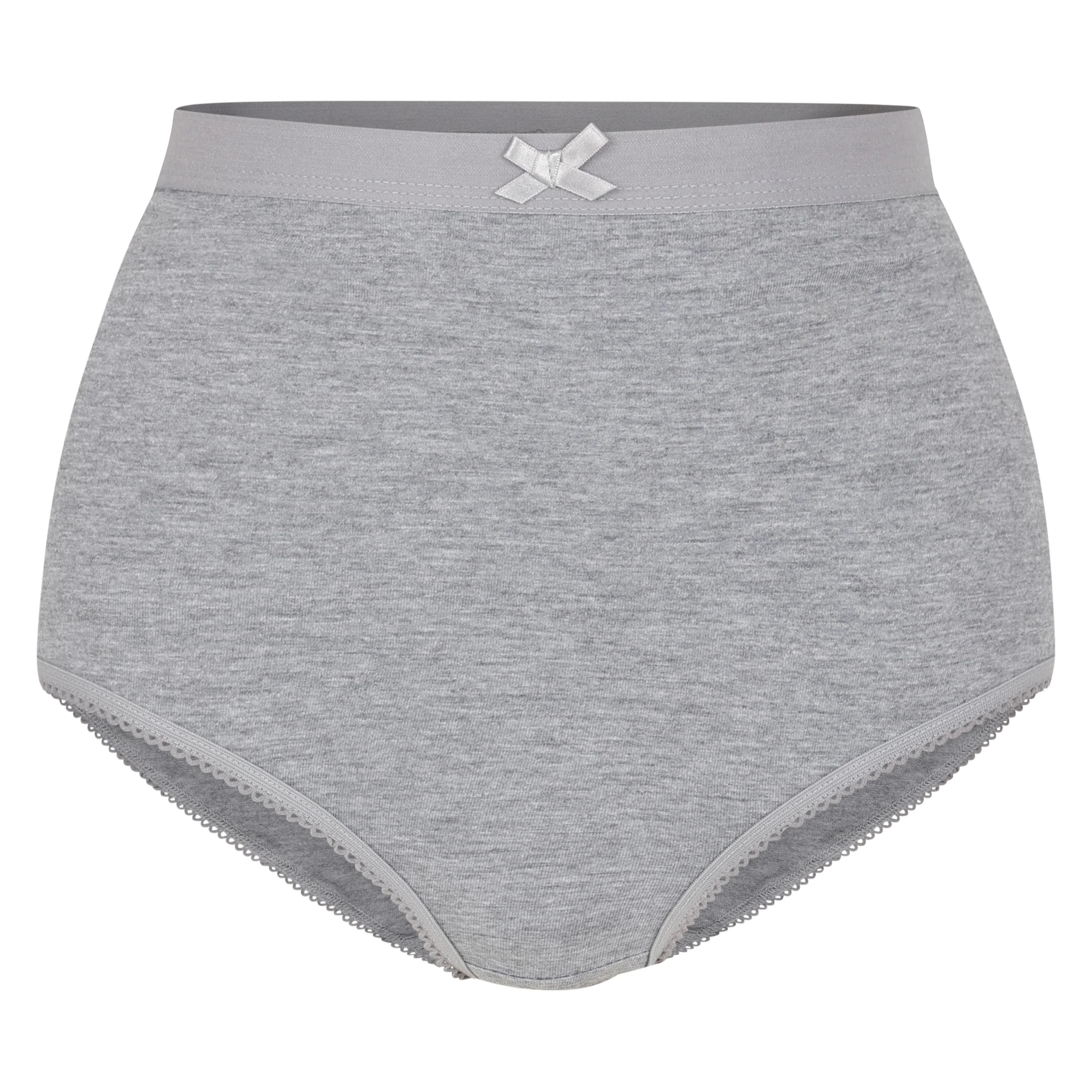 CurveWow 3 Pack Mixed Full Cotton Brief Black/Grey/White - Image 4