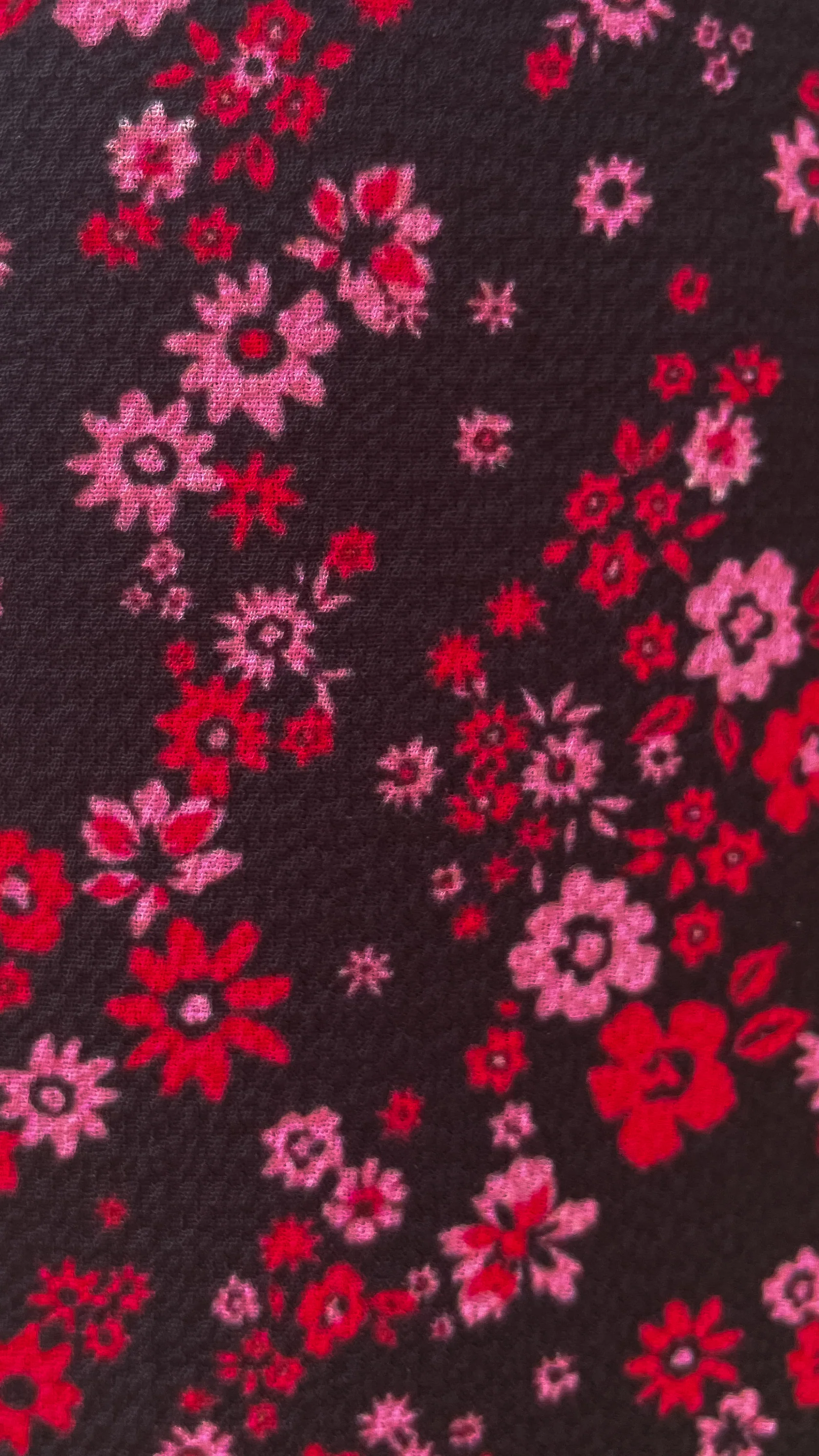 CurveWow Black Red Pink Floral Culottes - Image 2