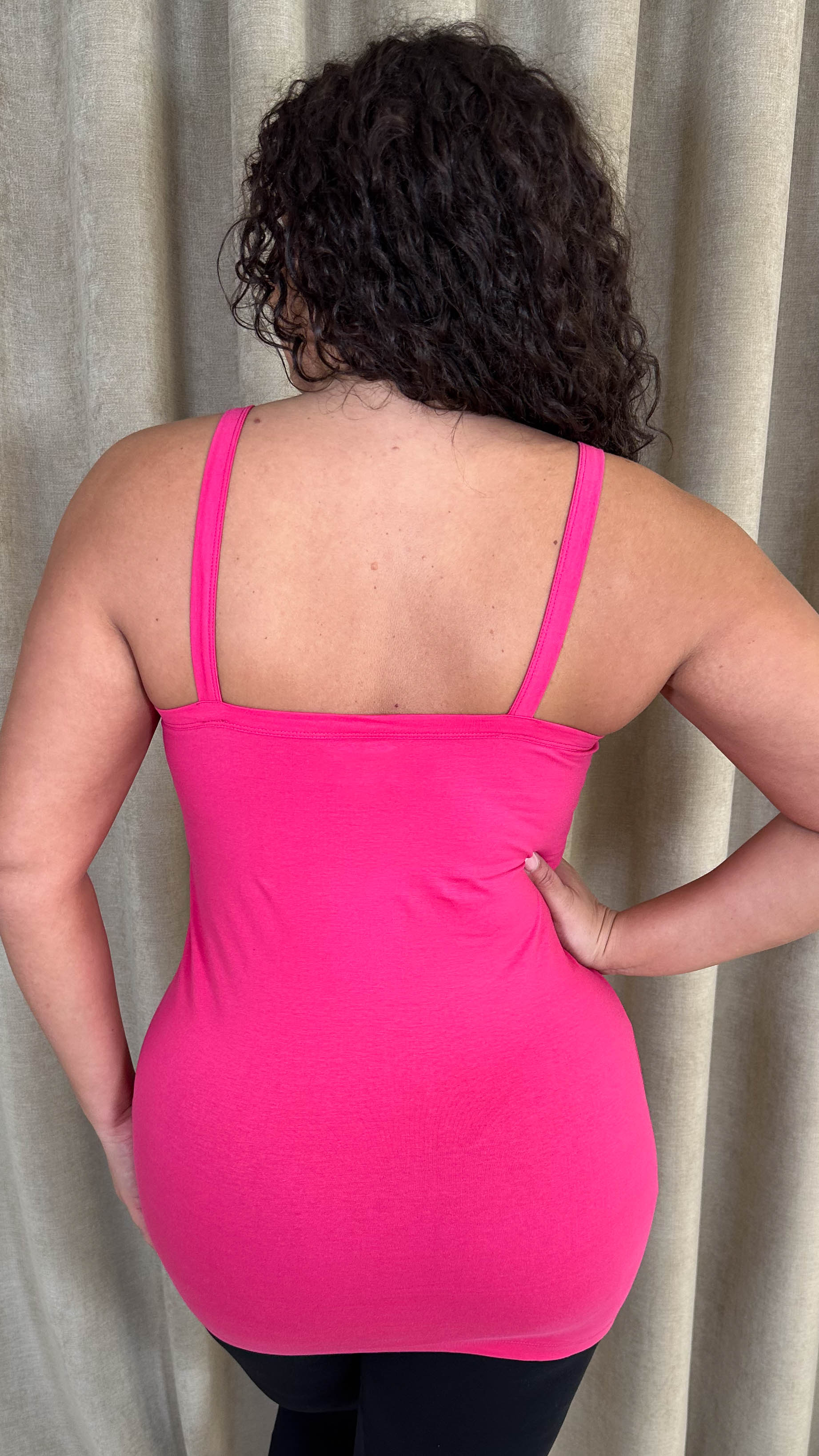 CurveWow Basic Cami Top Pink - Image 8