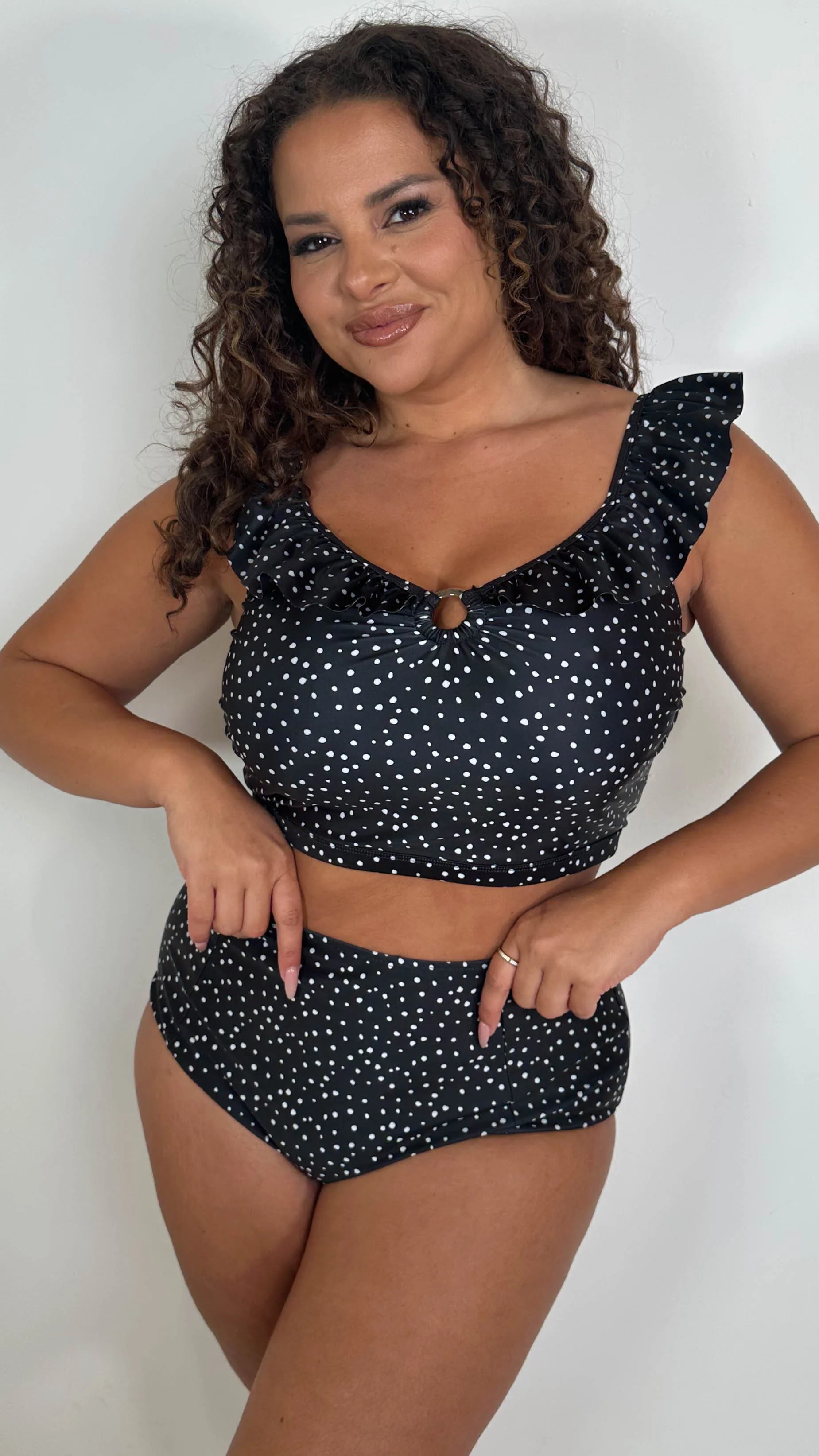 CurveWow High Waisted Bikini Brief Spot - Image 6