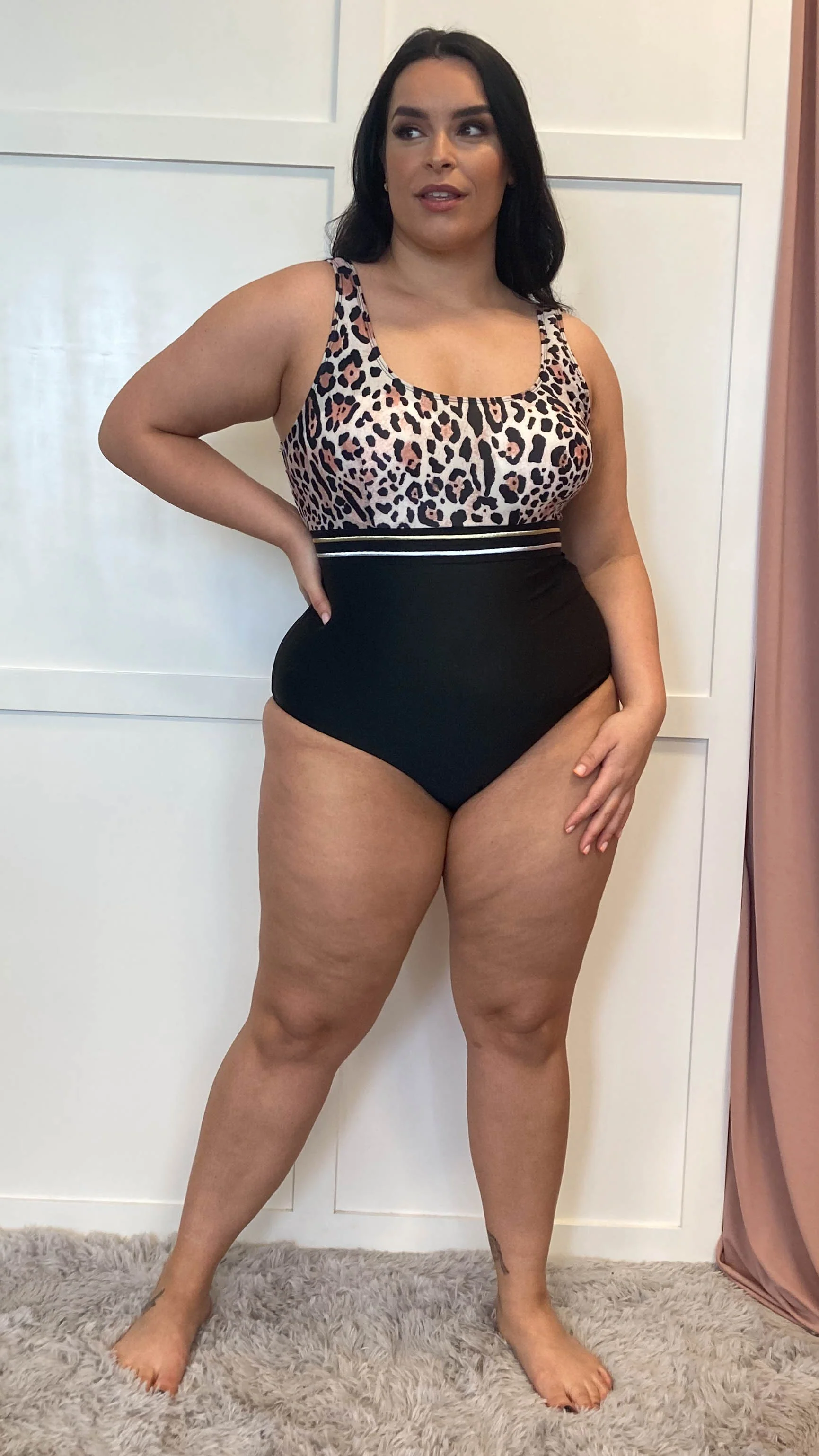 CurveWow Leopard Print Swimsuit - Image 4