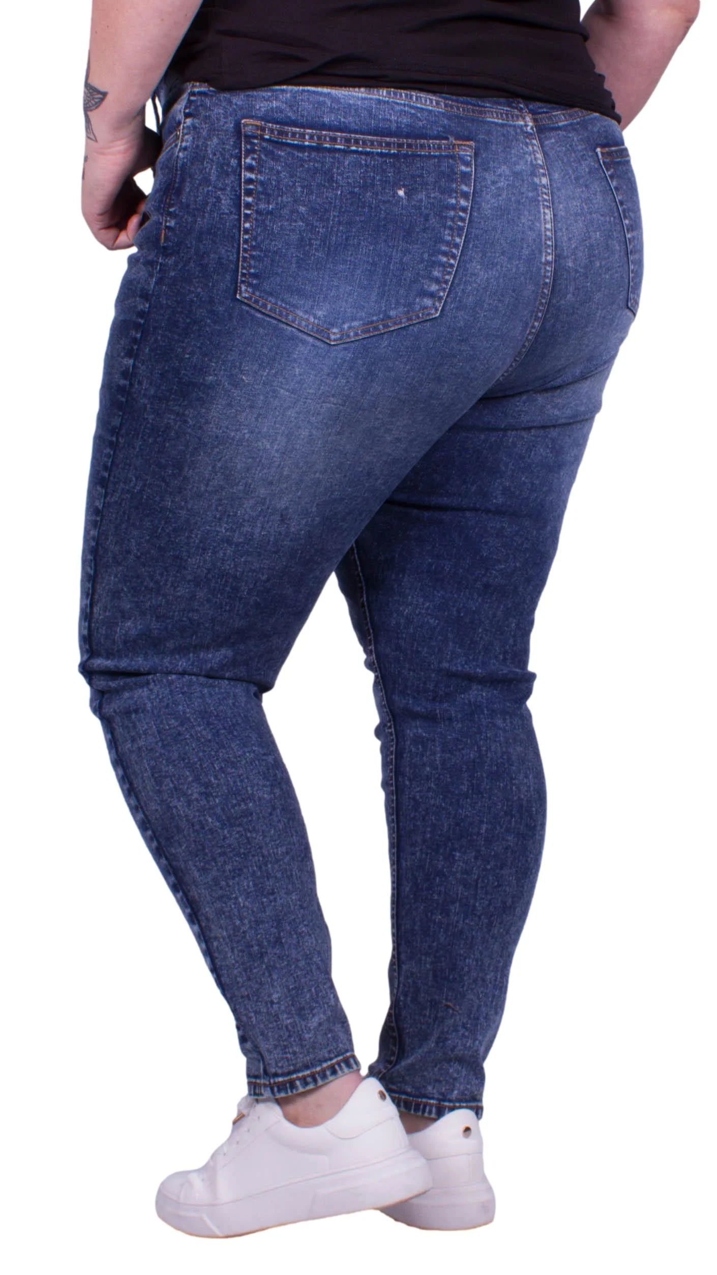 CurveWow Stretch Jeans - Dark Wash - Image 3