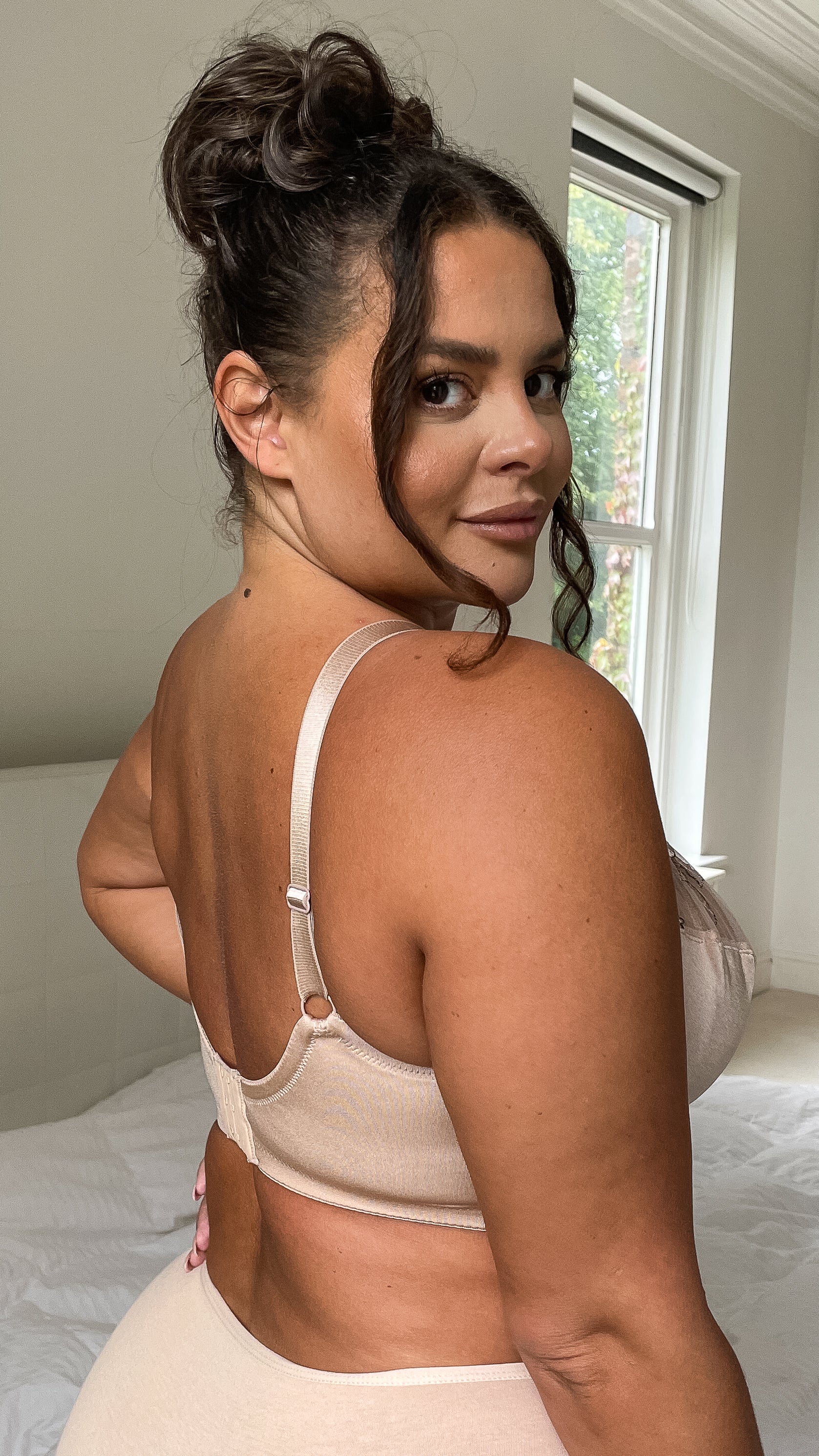 Wired Half Lace Soft Cup Bra Nude - Image 9